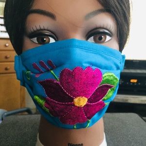 “Authentic Mexican” handmade embroidered facemask!